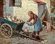 The Milk Cart By Albert Roosenboom