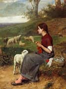 The Young Shepherdess By Albert Roosenboom