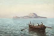 Boat near Capri By Francesco Lojacono