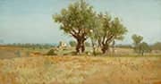 The Olive Harvest By Francesco Lojacono