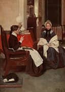 Who's Going to Support Em Demanded Mrs Barkley 1898 By Howard Pyle
