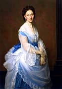 Portrait of Baroness Paul von Derwies By Alexandre Cabanel