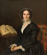 Portrait of Madame Louise Mares 1851 By Alexandre Cabanel