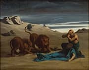 Saint Paul the Hermit with Lions By Alexandre Cabanel