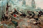 The Attack on the Chew House 1898 By Howard Pyle