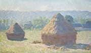 Haystacks at the End of Summer Morning Effect By Claude Monet