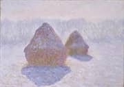 Haystacks Effect of Snow and Sun 1891 By Claude Monet