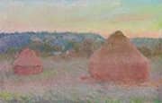Two Grainstacks at the End of the Day Autumn 1890 By Claude Monet