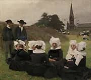 Breton Women at a Pardon 1887 By Pascal Dagnan Bouveret