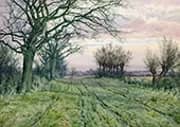 A Fenland Lane with Pollarded Willows 1887 By William Fraser Garden