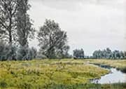 Near Hemingford Abbots Church 1897 By William Fraser Garden