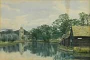 Old Boathouse Hemingford Grey By William Fraser Garden
