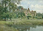Old Houses near Cambridge 1906 By William Fraser Garden