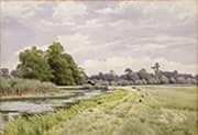 On the River Ouse Hemingford Grey 1904 By William Fraser Garden