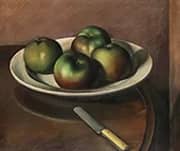 Still Life with Apples 1922 By Miguel Mackinlay