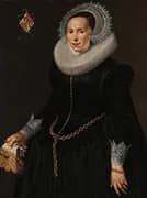Portrait of Johanna le Maire By Nicolaes Eliasz Pickenoy