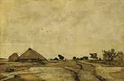 Dutch Landscape with Farms By Rudolf Ribarz