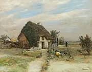 Farmhouse in France 1889 By Rudolf Ribarz