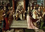The Queen of Sheba Visits King Solomon in Jerusalem 1559 By Lucas De Heere