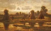 Evening Dusk Landscape with the Drying of the Reed By Frans van Kuyck