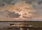 Marsh at Twilight By Frans van Kuyck