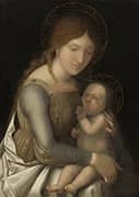 Madonna and Child 1500 By Antonio da Correggio