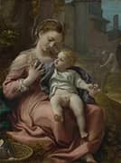 Mary with Basket By Antonio da Correggio