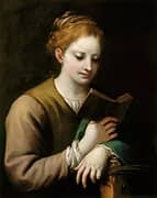 Saint Catherine Reading 1530 By Antonio da Correggio
