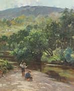 Boys Fishing 1848 By David Fulton
