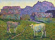 Evening on the Alp By Giovanni Giacometti