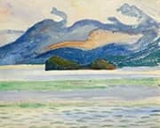 Lake Sils with the Chaste Peninsula from Maloja By Giovanni Giacometti