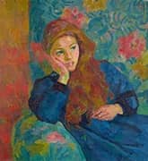 Pensive Girl 1913 By Giovanni Giacometti