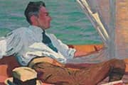 Portrait of Richard Buhler in the Sail Boat By Giovanni Giacometti