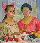 Sisters 1922 By Giovanni Giacometti
