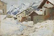 Stampa in Winter 1891 By Giovanni Giacometti