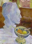 Still Life with Sculpture By Giovanni Giacometti