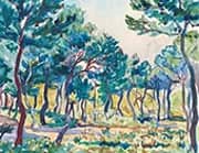 Tree Group in the Mountains By Giovanni Giacometti