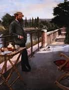 An Elegant Man on a Terrace 1885 By Henri Gervex