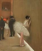 Behind the Curtain at the Ballet By Henri Gervex