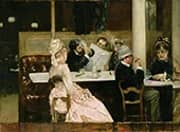 Cafe Scene in Paris 1877 By Henri Gervex