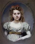 Portrait of Miss Suzanne Malvesin at Age 12 1910 By Henri Gervex