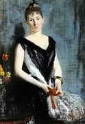 Woman with a Fan 1888 By Henri Gervex