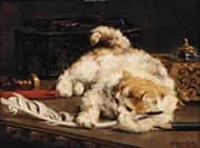 The Little Writer 1913 By Charles van den Eycken