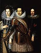 Portrait of Marie Madeleine of Austria Cosimo II and Ferdinand II de Medici c1640 By Justus Suttermans