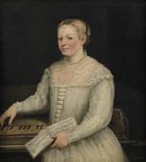 Self Portrait with Madrigal By Marietta Robusti