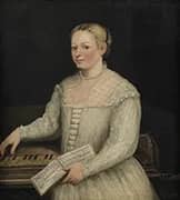 Self Portrait with Madrigal By Marietta Robusti