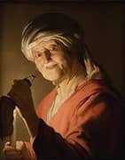 An Old Woman By Gerard van Honthorst