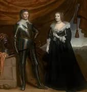 Double Portrait of Frederik Hendrik and Amalia van Solms By Gerard van Honthorst