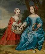 Double Portrait of Prince William III By Gerard van Honthorst