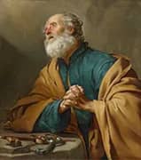 Saint Peter Penitent By Gerard van Honthorst